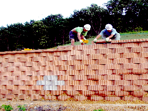 마감블록 쌓기(필요시)