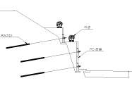 PAP옹벽 단면도