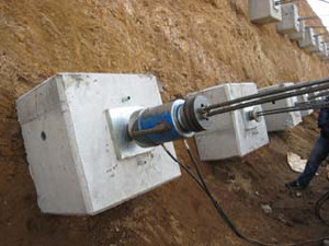 수압판 설치 및 인장